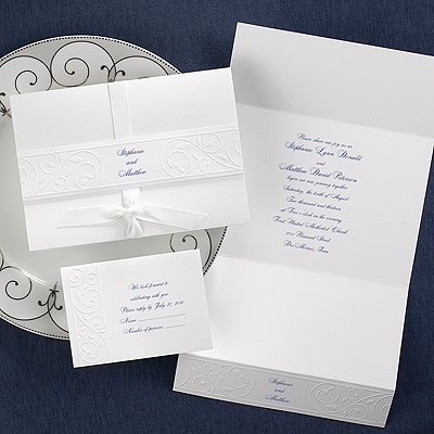 Romantic Swirls - Invitation