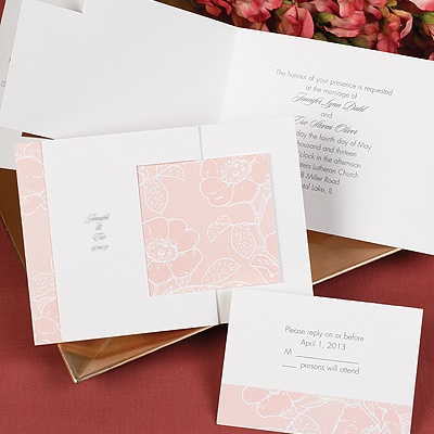 Pink Petals - Invitation