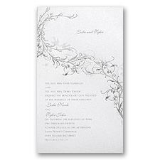 Shimmering Love Birds - Invitation