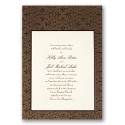 Mocha Filigree - Invitation