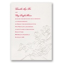 Whimsical Rose - Invitation