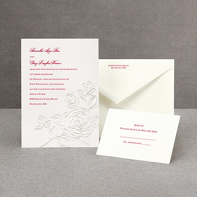 Whimsical Rose - Invitation