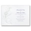 Lilies in Pearl - Invitation