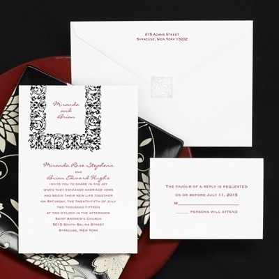 Framed In Filigree - Invitation