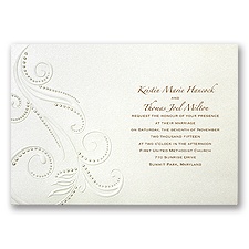 Beaded Swirls - Invitation
