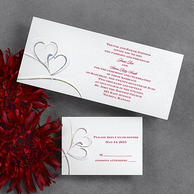 Sparkling Hearts - Invitation