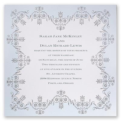 Porcelain Blue - Invitation