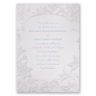Shimmering Lace - Invitation