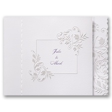 Flowery Scallops - Invitation