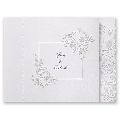 Flowery Scallops - Invitation