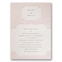 Faded Pink Filigree - Invitation