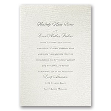 Truly Inspired - Ecru - Featherpress Invitation