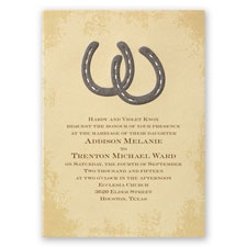 Lucky Horseshoes - Invitation