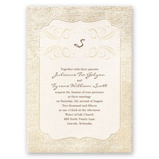 Burlap Sensation - Invitation