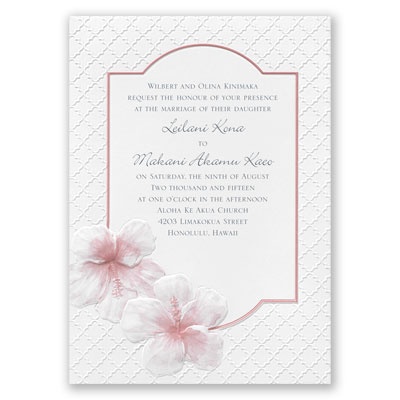 Tropical Trellis - Invitation
