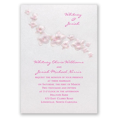 Pretty Plumeria - Invitation