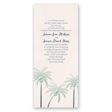 Pleasing Palm Trees - Invitation