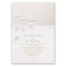 Chevron in Autumn - Invitation