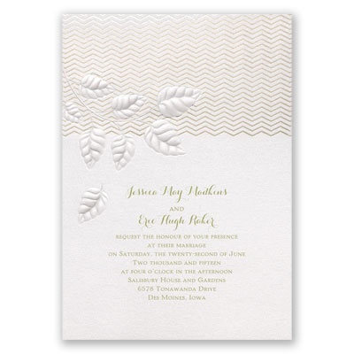 Chevron in Autumn - Invitation