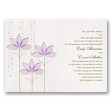 Deco Lilies Invitation - Tiana