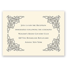 Vintage Vision - Ecru - Reception Card