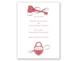 Lock and Key - Save the Date Card