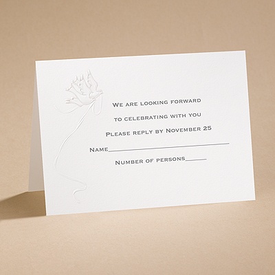 Wings Of Love - Respond Card With Envelope