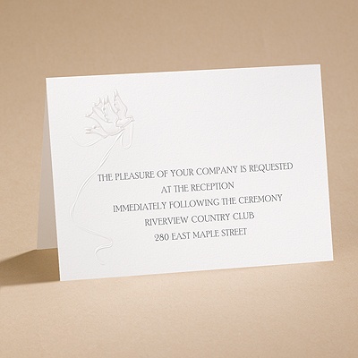 Wings Of Love - Reception Card