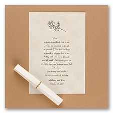 Ecru Vellum Scroll