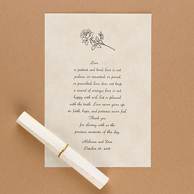 Ecru Vellum Scroll
