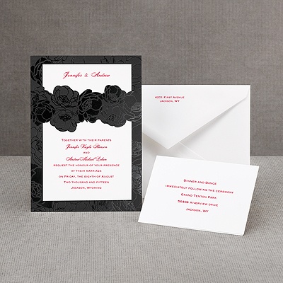 Midnight Rose - Invitation