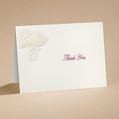 Country Elegance - Thank You Card and Envelope