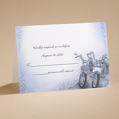 Born To Be Wed - Respond Card And Envelope