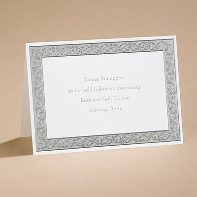 All That Shimmers - Silver Reception Card