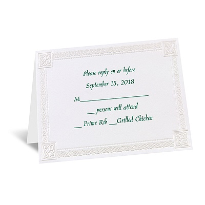 Love Knot - Respond Card and Envelope