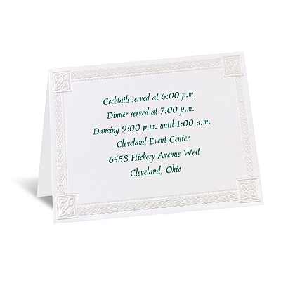 Love Knot - Reception Card