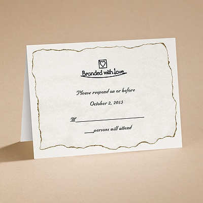 Branded with Love - Respond Card and Envelope