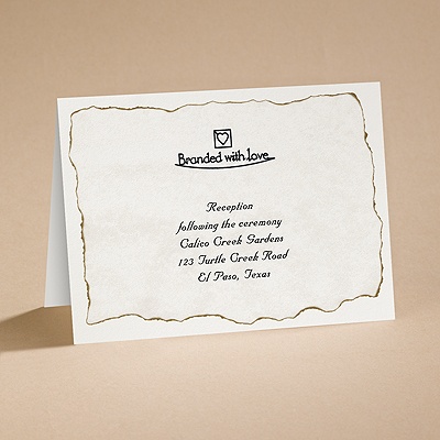 Branded with Love - Reception Card