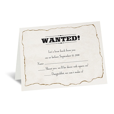 Wanted! - Response Card and Envelope