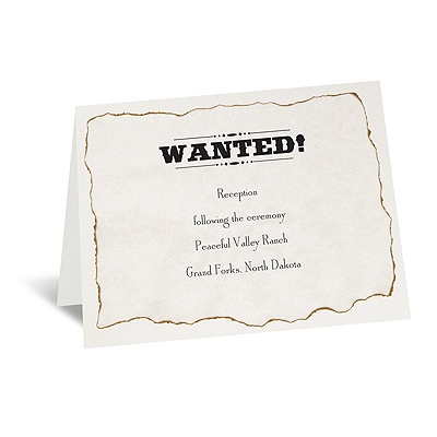 Wanted! - Reception Card