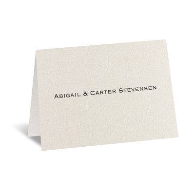 Ecru Shimmer - Thank You Card and Envelope