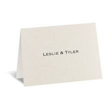 Ecru Shimmer - Thank You Card and Envelope