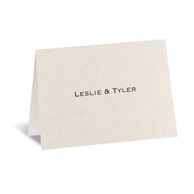 Ecru Shimmer - Thank You Card and Envelope