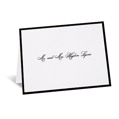 In Black And White - Note Card And Envelope