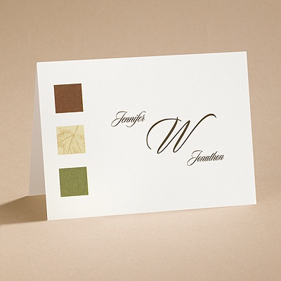 Leaf Sketch - Note Card and Envelope