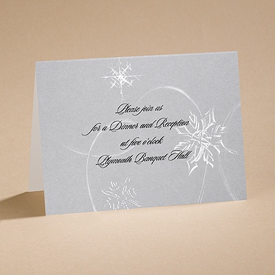 Silver Snowfall - Reception Card