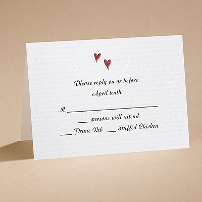 Heartstrings - Respond Card And Envelope
