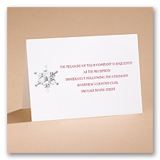 Prismatic Snowflake - Reception Card
