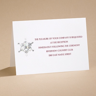 Prismatic Snowflake - Reception Card