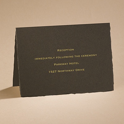 Color of Love - Mocha - Reception Card